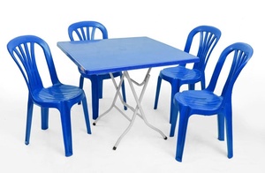 Mesa plegable de plástico cuadrada de 3 pies, diseño para ahorro de espacio, diseño elegante y Simple - Product Image 6