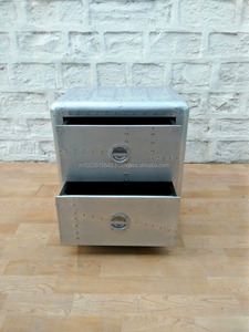 Aviateur Table Latérale de Lit, Industriel Vintage Aviateur Meubles - Product Image 6
