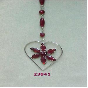 Hamd-perles de noël suspendues à une étoile métallique - Product Image 1