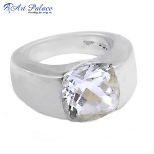 แหวนพลอยคริสตัลสวยงามสีเงินแท้สีเงินแท้925มีเสน่ห์ของขวัญวันเกิดตัวหนาสำหรับเธอ - Product Image 3