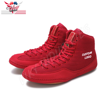2024 New Style Professional Boxing Taekwondo Shoes for Men Air Permeable Wrestling Shoes Rubber Sole Genuine Leather Lining