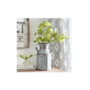 Florero de METAL galvanizado de dos tonos para el hogar, nuevo jarrón de METAL para decoración de jardín, nuevo aspecto - Product Image 6