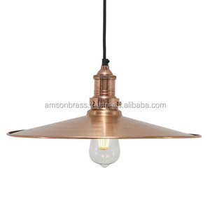 Lampe à suspension plate décorative pour balcon industriel Lampe à lustre décorative moderne Fer Métal Abat-jour noirs - Product Image 2