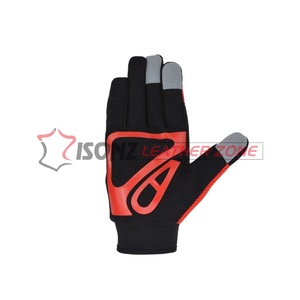 Guantes de Trabajo Mecánicos Personalizados ISONZ Leather Zone Rojos y Negros, Anti-Impacto, Antideslizantes, Anti-Corte, Anti-Calor, Guantes de Protección para Manos - Product Image 3
