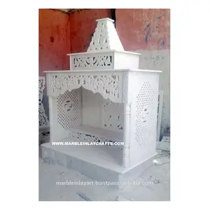 Temple en pierre blanche, manjor d'intérieur en marbre de qualité supérieure - Product Image 1