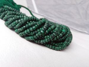 10 "Long brin naturel Malachite pierres précieuses lisse Rondelle perles pour la fabrication de bijoux pierre véritable de haute qualité - Product Image 4