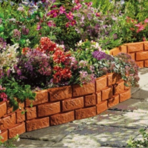 Accessoires de protection des plantes de jardin Brique en plastique Petit lit de fleurs de jardin Bordure de clôture - Product Image 1