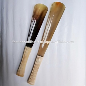 Vente chaude meilleure qualité de véritable chausse-pied en corne de boeuf fait à la main avec poignée en os - Product Image 3