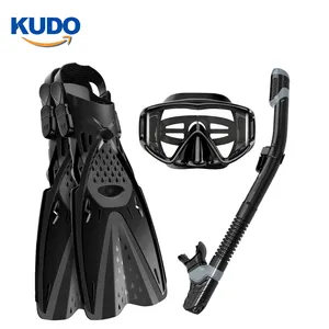 dry top snorkel Scuba diving Snorkeling full face mask set with trek fins and bag