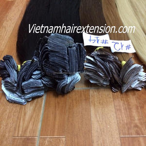 Vietnam Color Long Tape <b>Hair</b> <b>Extensions</b> 100% <b>Human</b> <b>Real</b> Remy Virgin <b>Hair</b> Silky Straight Wave 100g - Product Image 3
