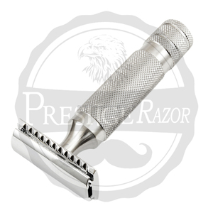 Rasoir en acier inoxydable pour le rasage lisse et propre avec rasoir de sécurité à peigne fermé à long manche - Product Image 6