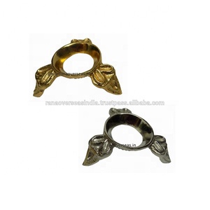 Nhôm Đúc Trang Trí Kim Loại Trứng Chủ Pha Lê Bóng Hiển Thị Đứng Cho Nhà Khách Sạn Nhà Hàng Bộ Đồ Ăn - Product Image 3