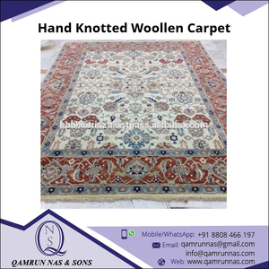 พรมบ้านเปอร์เซียแบบกลับด้านได้หรูหรา1ชิ้นผ้าขนสัตว์ดีไซน์แบบผูกปมสำหรับ Room-CU-2986อยู่อาศัย - Product Image 5