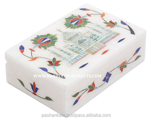 Boîte décorative en marbre Taj Mahal - Product Image 1