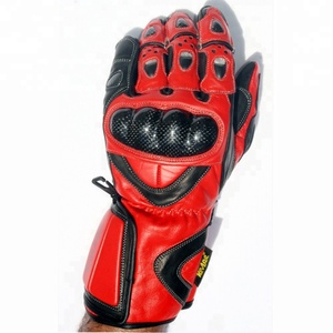 Guantes de motocicleta de cuero genuino, alta calidad, nuevos, EE. UU. - Product Image 5