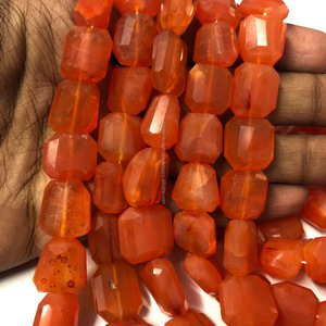 15mm Naturel Cornaline Pépites À Facettes Perles De Pierres Précieuses Fabricant De Brins En Gros Pierre Semi Précieuse Brin Fabrication De Bijoux - Product Image 2