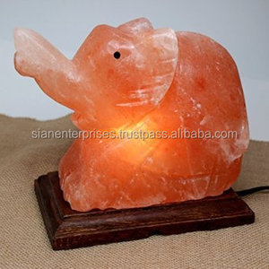 Lámpara de sal de elefante del Himalaya para purificar el aire de la habitación, rosa, hecha a mano, con los mejores beneficios para la salud, empresa Sian - Product Image 3