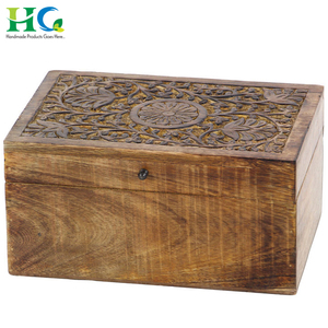 OHM Design <b>Wooden</b> <b>Box</b> Decorative Gift/<b>Wooden</b> Dry Fruit <b>Box</b> With Hindu Ohm Design / <b>Wooden</b> Small Storage <b>Box</b> - Product Image 5
