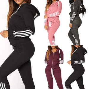 Conjunto Deportivo de Invierno para Mujer, Talla Grande, de Forro Polar, de Secado Rápido, para Entrenamiento Deportivo, de Alta Calidad, OEM - Product Image 2