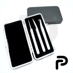 Ensemble de pinces à cils en acier inoxydable avec pointe pointue, 8 pièces - Product Image 3