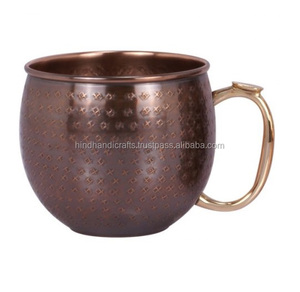 Diseño de forma única Cobre Moscú Mule Tazas con asa en cantidad a granel Fabricante y proveedor de India - Product Image 6