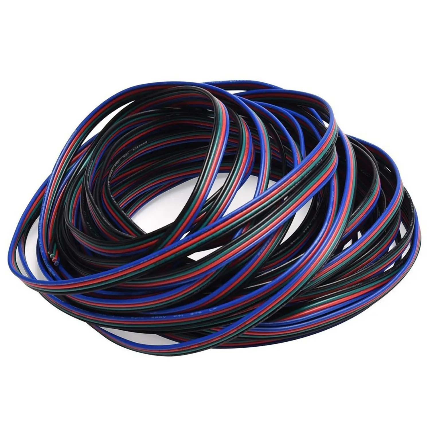 RGB Cavo 22AWG 4 Pin HA CONDOTTO La Striscia Cavo di Prolunga Led Luci Filo per 10 millimetri 5050 3528 Ha Condotto La Striscia RGB conduttore Cavo di Filo Elettrico