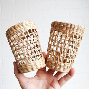 Verres artisanaux de haute qualité en provenance du Vietnam, porte-gobelet en herbe de mer 100% naturel, panier de rangement à bas prix pour la cuisine, utilisation alimentaire - Product Image 3