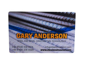 Fait sur commande imprimé UV en aluminium en métal carte de visite - Product Image 6