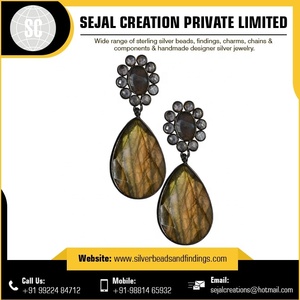 Vente en gros de boucles d'oreilles en argent 925 au prix le plus bas - Product Image 5