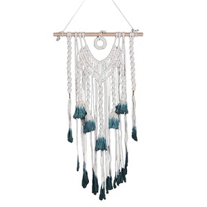 Colgante de pared indio hecho a mano sostenible, tapiz de pared bohemio, macramé, Torun colgante de pared para decoración del hogar de la India - Product Image 2