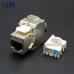 Cat6a Hợp kim kẽm Keystone mô-đun FTP che chắn toolless RJ45 Keystone Jack vượt qua DTX-1800 kiểm tra - Product Image 4