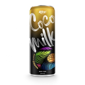 Original fábrica personalizado fresco de coco leite 330ml enlatado coco leite uva sabor entrega rápida
