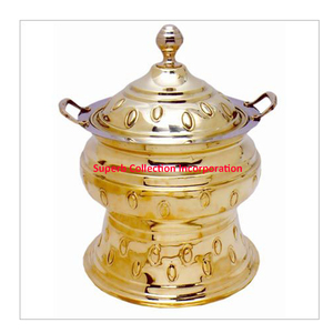 Laiton Or Hôtel Réchaud Indien Conception à la main - Product Image 1