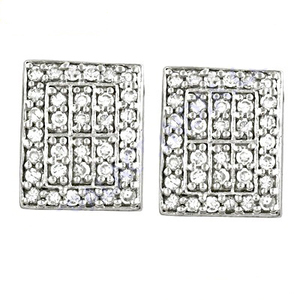 Cubic Zircon <b>Silver</b> <b>Earring</b> 925 Sterling Trendy 925 <b>Silver</b> <b>Stud</b> <b>Earrings</b> for Parties and Gifts - Product Image 1