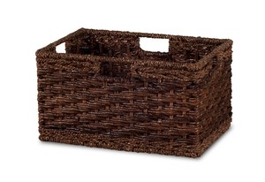 Eco Friendly <b>Water</b> <b>Hyacinth</b> <b>Basket</b> Handmade Natural Woven Storage Bin Decorative Kitchenware Wholesale Supplier - Product Image 5