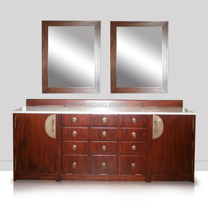 โต๊ะเครื่องแป้งสปาไม้สักวอลนัทตะวันออกเฟอร์นิเจอร์ห้องนั่งเล่นไม้เนื้อแข็งสำหรับใช้ในบ้าน - Product Image 2