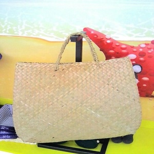 ถุงฟางชายหาดเวียดนามพร้อมปอมปอมถุงฟางต้นปาล์ม - Product Image 2