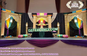 Marco de fotos para eventos paquistaníes, escenario de boda asiática, Sangeet, decoración de escenario - Product Image 2