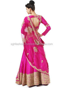 Lehenga Choli de créateur rose vif pour enfants Vêtements pour enfants à la mode - Product Image 2