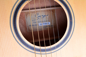 41 pulgadas cutaway guitarra acústica, madera maciza guitarras acústicas, folk guitarra tamaño (GA-T10S-41) - Product Image 2