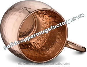 Vaso de cobre puro de alta calidad al por mayor con logotipo personalizado de acero inoxidable con purpurina aislada 20 Oz con pajita y tapa 20 oz Navidad - Product Image 3