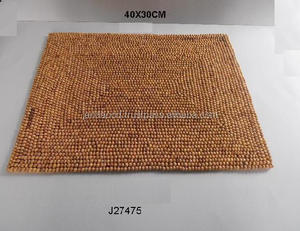 Tapis de Table en perles de bois, nouveaux dessous de verres, disponibles dans les autres couleurs, ustensiles de Table, - Product Image 3