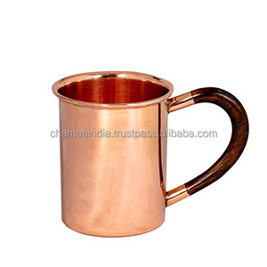 Taza de mula de cobre para cerveza de Moscú, taza Mu grabada para beber cerveza - Product Image 1