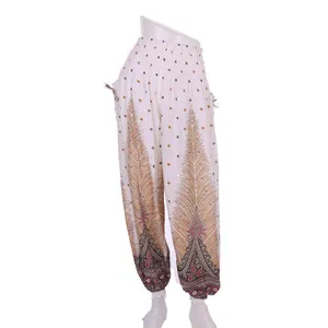 Thai Aladdin Gypsy Hippie Boho Harem Yoga Hosen mit taschen