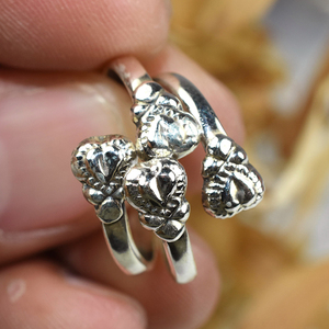 Belle bague d'orteil en argent Sterling 925 en forme de cœur, bijoux en argent 925, bijoux en argent Sterling - Product Image 5