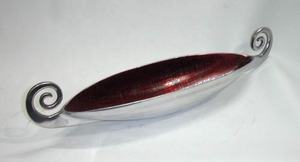 Vantage Plateau de fruits décoratif solide de luxe moderne avec finition en émail pour la maison et la cuisine Utilisation des fêtes de désherbage - Product Image 2