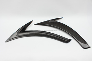 Pour Mercedes Benz CLA Classe W117 14-16 Fender Garniture Évents Brillant En Fiber De Carbone 2 PIÈCES - Product Image 3
