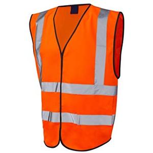 Gilet de sécurité réfléchissant jaune fluorescent en gros, haute visibilité, antistatique, respirant et imperméable, en polyester - Product Image 6