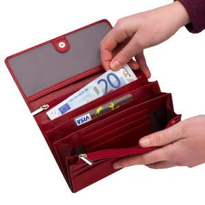 Women's RFID Blocking <b>Large</b> Capacity Luxury Genuine <b>Leather</b> Clutch Wallet Card Holder Organizer Ladies <b>Purse</b> - Product Image 1