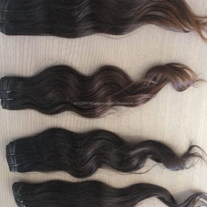 Venta al por mayor de alta calidad Remy Virgin Extensiones de cabello peruano e indio Super Wave Weft Premium Cabello humano - Product Image 2